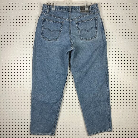 Levi's Silver Tab Loose Baggy Jeans 36x32 Light Wash 90s Vintage Hong Kong Skate - Picture 1 of 7